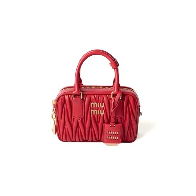 MIU MIU ARCADIE MATELASSÉ NAPPA LEATHER BAG 5BB123 (19*13*6cm)